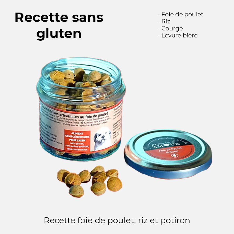 Friandise pour chien au foie de poulet crocandiz